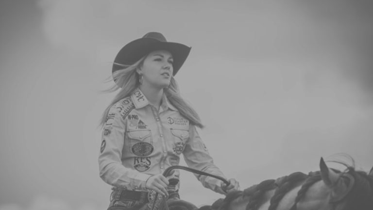 Jackie Ganter on horseback